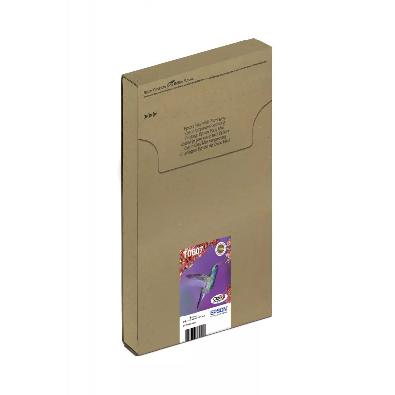 Tintenpatronen-Multipack Epson Hummingbird T0807 — 6 Farben (Schwarz, Cyan, HellCyan, HellMagenta, Magenta, Gelb)