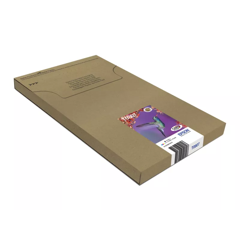 Tintenpatronen-Multipack Epson Hummingbird T0807 — 6 Farben (Schwarz, Cyan, HellCyan, HellMagenta, Magenta, Gelb)