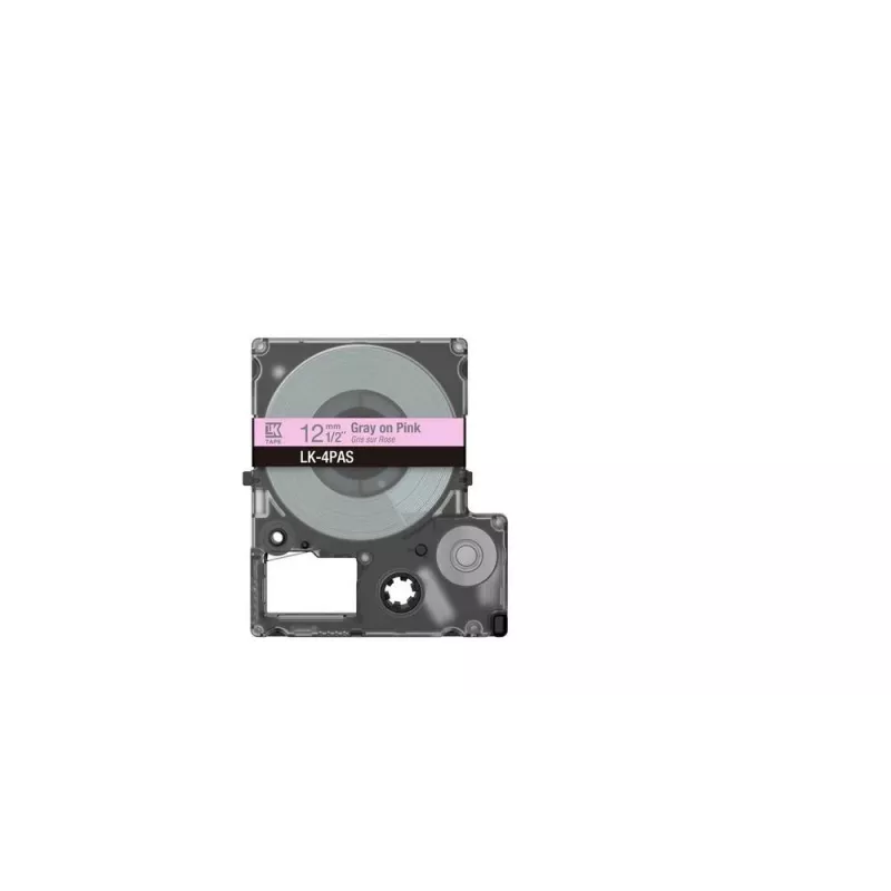 Label Tape Epson LK-4PAS Grau Pink Thermotransfer 1,2 cm