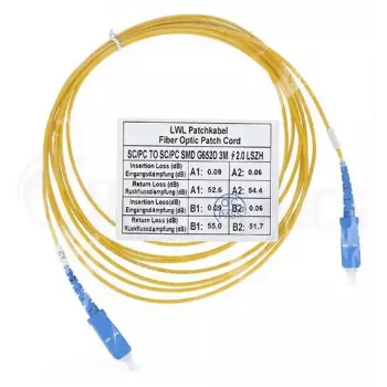 Glasfaserkabel BlueOptics SFP2222BU2MK SC G.657.A1 2 m Orange