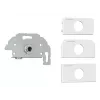 Steckdose Kindermann 7456000417 6,35 mm Grau Weiß