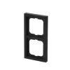 Rahmen Busch-Jaeger 1722-885K, schraubenlos, Thermoplast, schwarz, 80×151 mm, 11 mm dick