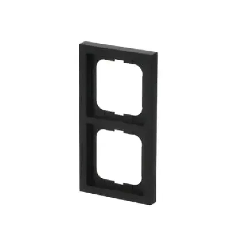 Rahmen Busch-Jaeger 1722-885K, schraubenlos, Thermoplast, schwarz, 80×151 mm, 11 mm dick
