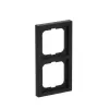 Rahmen Busch-Jaeger 1722-885K, schraubenlos, Thermoplast, schwarz, 80×151 mm, 11 mm dick