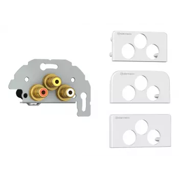 Anschlussdose 3 x RCA Kindermann 7456000530