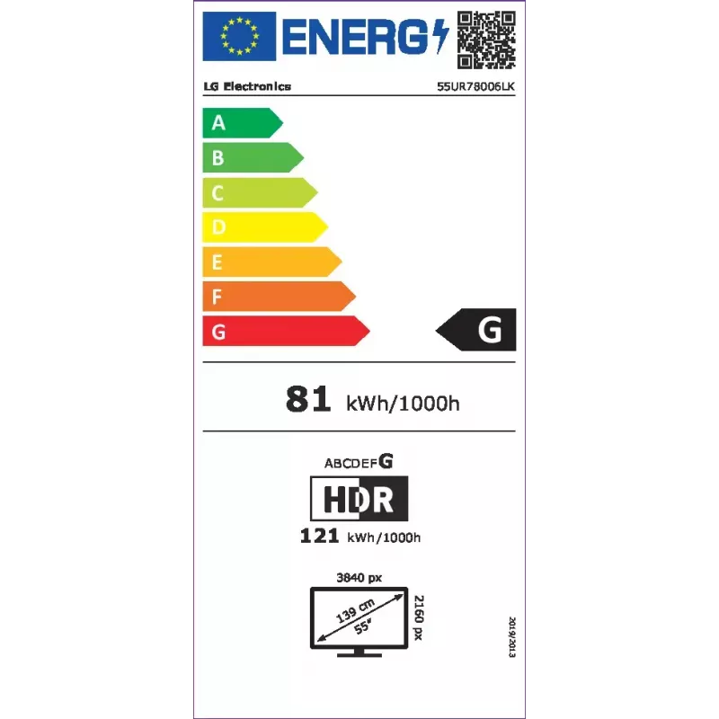 LG UHD 55UR78006LK 139,7 cm (55 Zoll) 4K Ultra HD Smart-TV Wi-Fi Schwarz