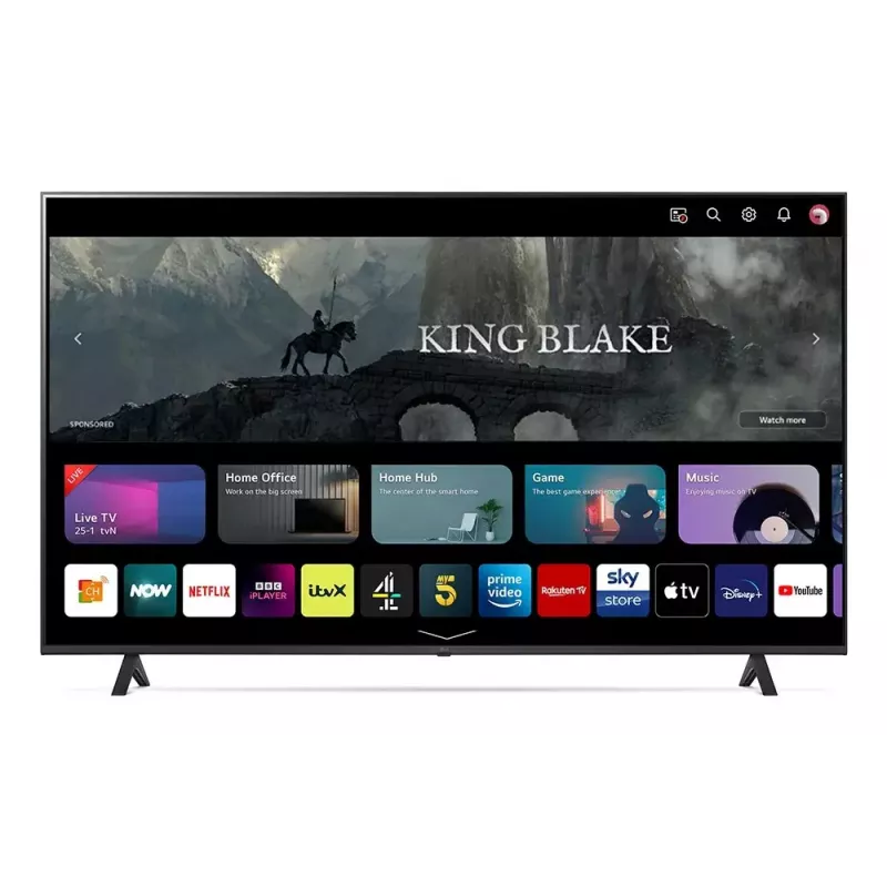 LG UHD 55UR78006LK 139,7 cm (55 Zoll) 4K Ultra HD Smart-TV Wi-Fi Schwarz