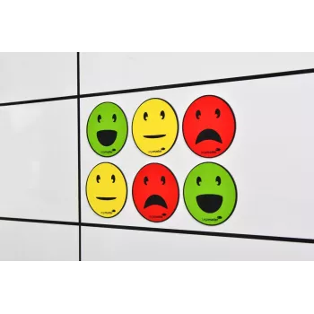 Board-Magnet Legamaster Magnetisches Symbol Emoticon sortiert 50 mm 6 Stück