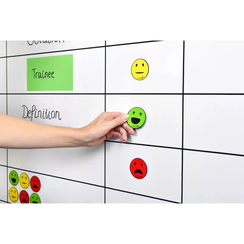 Board-Magnet Legamaster Magnetisches Symbol Emoticon sortiert 50 mm 6 Stück