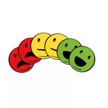 Board-Magnet Legamaster Magnetisches Symbol Emoticon sortiert 50 mm 6 Stück