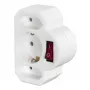Hama 00223217 Netzstecker-Adapter Weiß