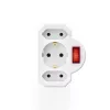 Hama 00223217 Netzstecker-Adapter Weiß