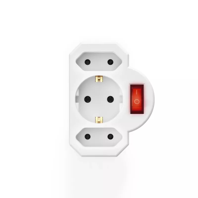 Hama 00223217 Netzstecker-Adapter Weiß