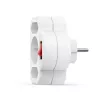 Hama 00223217 Netzstecker-Adapter Weiß