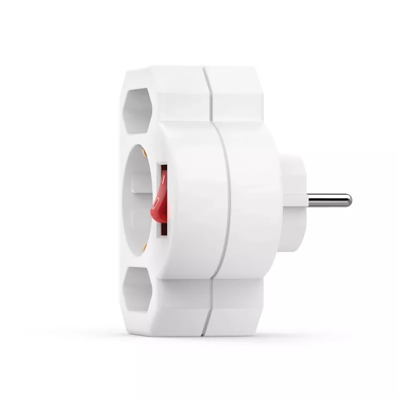 Hama 00223217 Netzstecker-Adapter Weiß