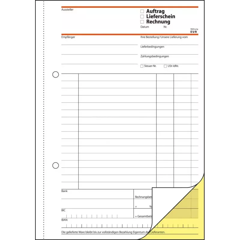 Geschäftsformular Sigel SD017 Grün A5 80 Blatt