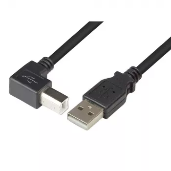 Techly USB 2.0 Kabel A-Stecker / B-Stecker Abgewinkelt 3m ICOC U-AB-30-ANG