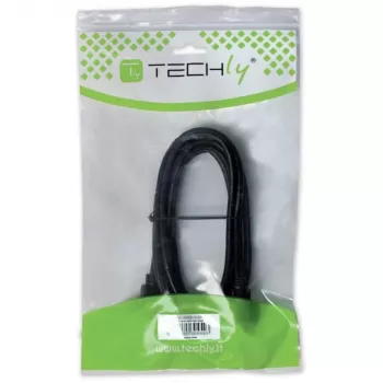 Techly USB 2.0 Kabel A-Stecker / B-Stecker Abgewinkelt 3m ICOC U-AB-30-ANG