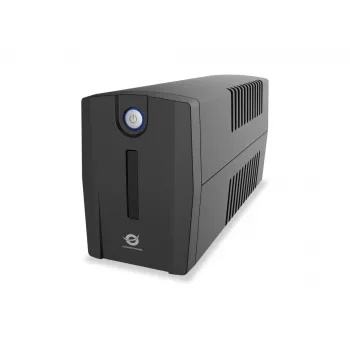 Conceptronic ZEUS02G 850VA 480W USV, 2 UK-Steckdosen, HID-USB, RJ45 Ein/Aus, AVR