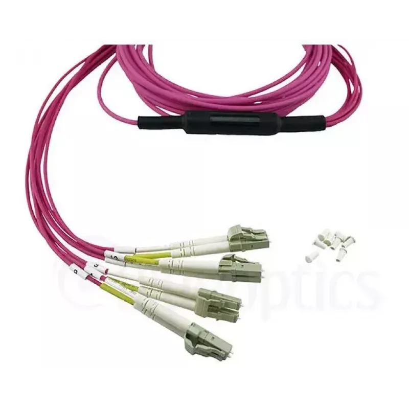 BlueOptics EMC CBL-MPO12-4LC-OM4-2M Glasfaserkabel MPO 4x LC 2m