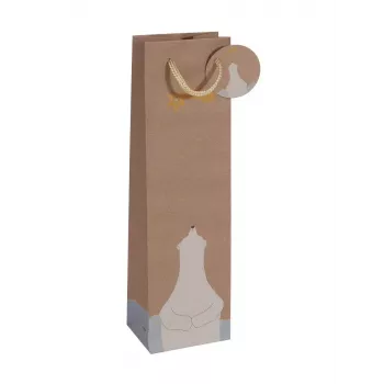 Geschenktüte Sigel GT051 Braun 100x80x350 mm