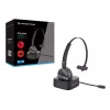 Conceptronic POLONA Kabelloses Bluetooth-Headset mit Ladestation & Bluetooth-USB-Audio-Adapter