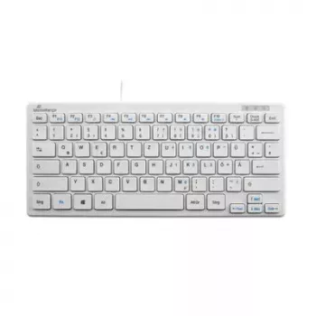 Tastatur MediaRange MROS113 Office USB QWERTZ Deutsch Weiß