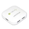 Techly USB 3.0 Super Speed Hub 4 Ports Weiß IUSB3-HUB4-WH, USB 3.2 Gen 1 (3.1 Gen 1) Typ-A, 5000 Mbit/s, Weiß, 0,8 m, CE, RoHS, USB 2.0 USB 1.1