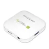 Techly USB 3.0 Super Speed Hub 4 Ports Weiß IUSB3-HUB4-WH, USB 3.2 Gen 1 (3.1 Gen 1) Typ-A, 5000 Mbit/s, Weiß, 0,8 m, CE, RoHS, USB 2.0 USB 1.1
