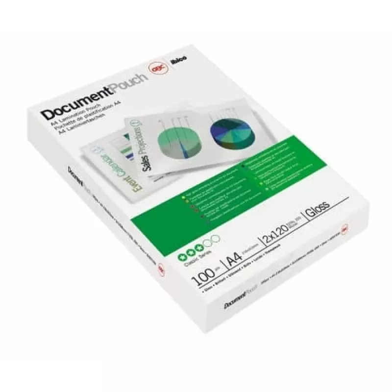 GBC Laminierfolie A4 80 Mikron, glänzend, transparent, A4, 0,08 mm, 100 Stück