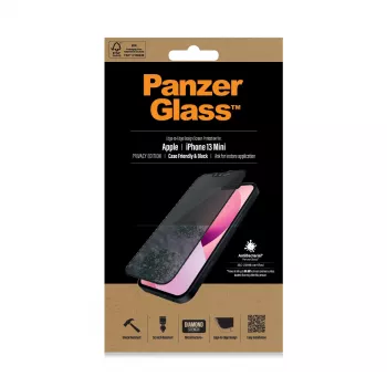 PanzerGlass Privacy Screen Protector Apple iPhone 13 Mini Edge-to-Edge kratz- und stoßfest
