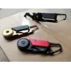 Schlüsselkarabiner TROIKA KTL26-RD Schwarz Rot