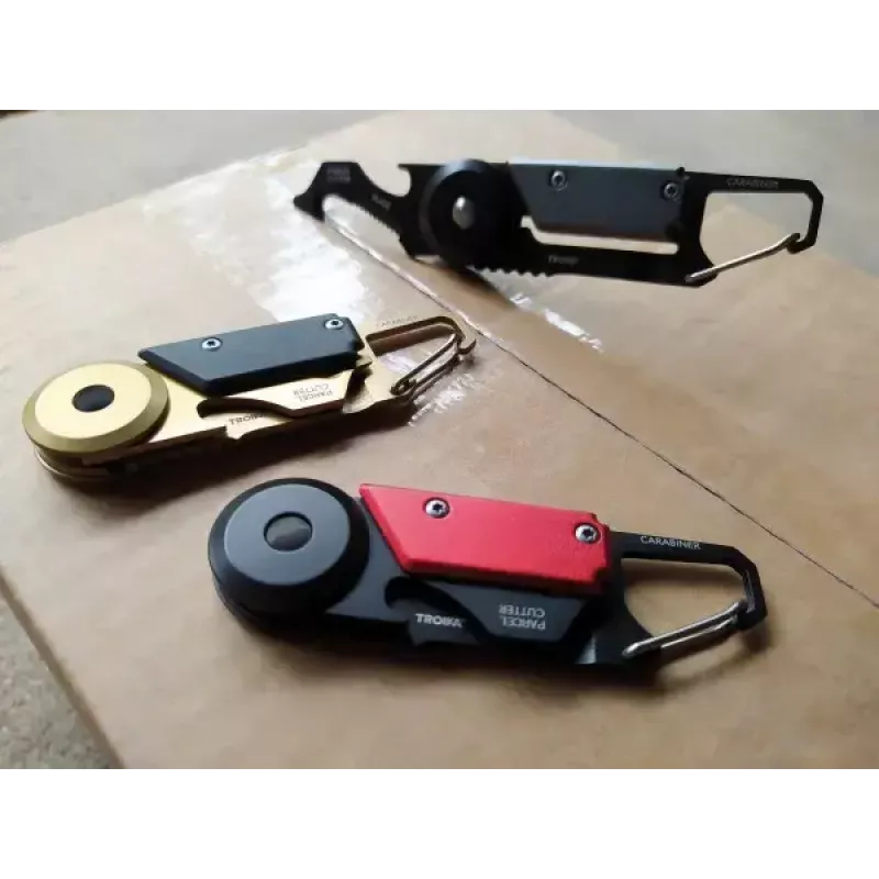 Schlüsselkarabiner TROIKA KTL26-RD Schwarz Rot