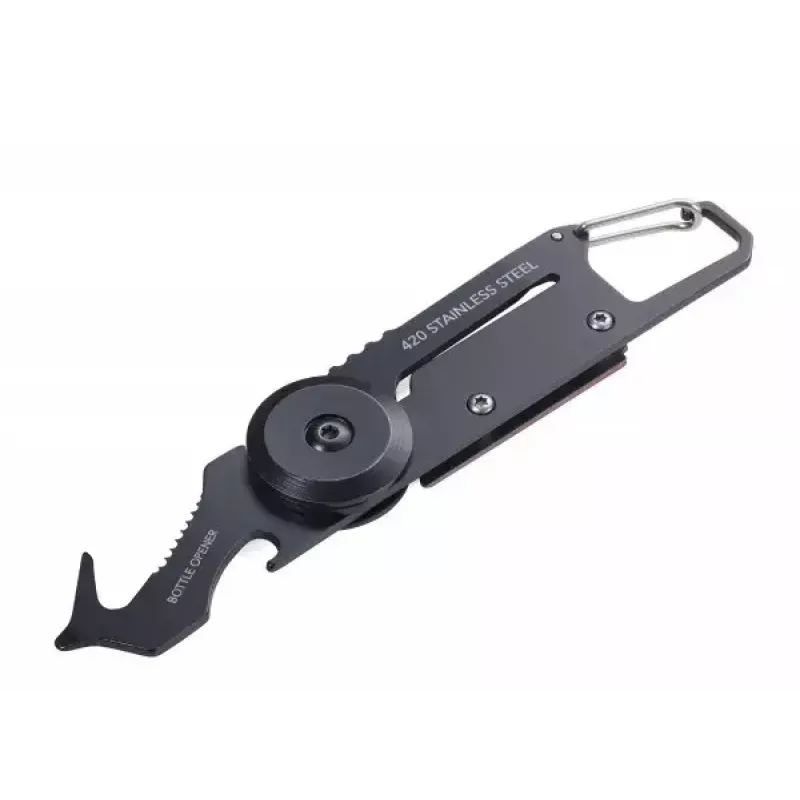 Schlüsselkarabiner TROIKA KTL26-RD Schwarz Rot