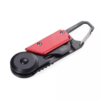 Schlüsselkarabiner TROIKA KTL26-RD Schwarz Rot