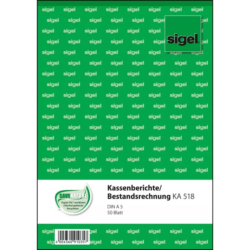 Geschäftsformular Sigel KA518