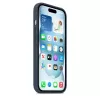 Silikon Case Cover Apple iPhone 15 MagSafe Storm Blue