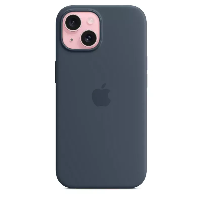 Silikon Case Cover Apple iPhone 15 MagSafe Storm Blue