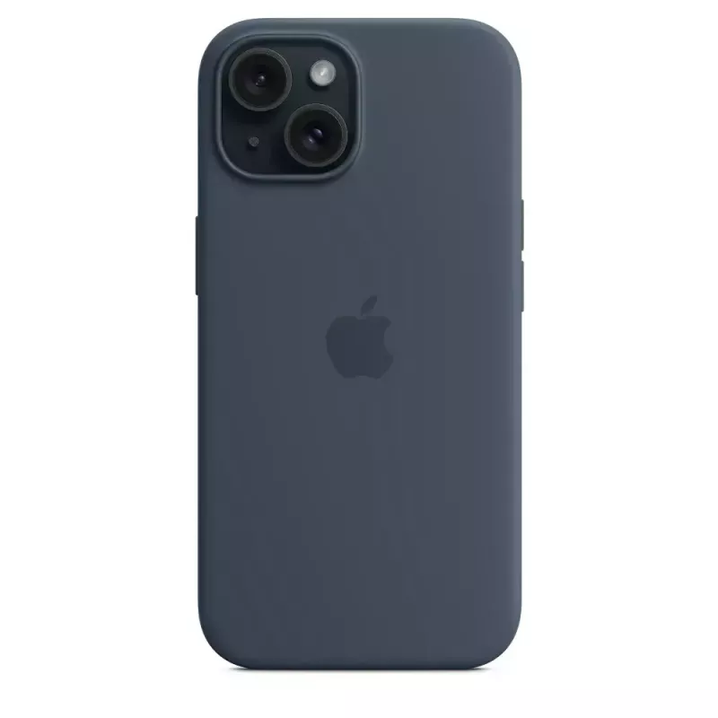 Silikon Case Cover Apple iPhone 15 MagSafe Storm Blue
