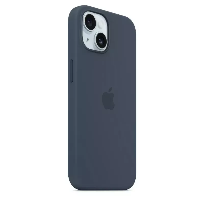 Silikon Case Cover Apple iPhone 15 MagSafe Storm Blue
