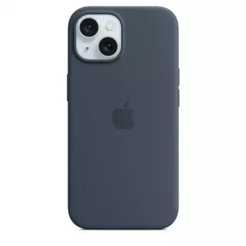 Silikon Case Cover Apple iPhone 15 MagSafe Storm Blue