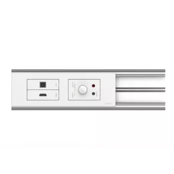 Kabelbox VISION TC3 SURRBE65 für den Schreibtisch, weiß, 210×68×28 mm, 1 St.