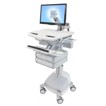 Multimediawagen Ergotron StyleView Aluminiumgrau Weiß