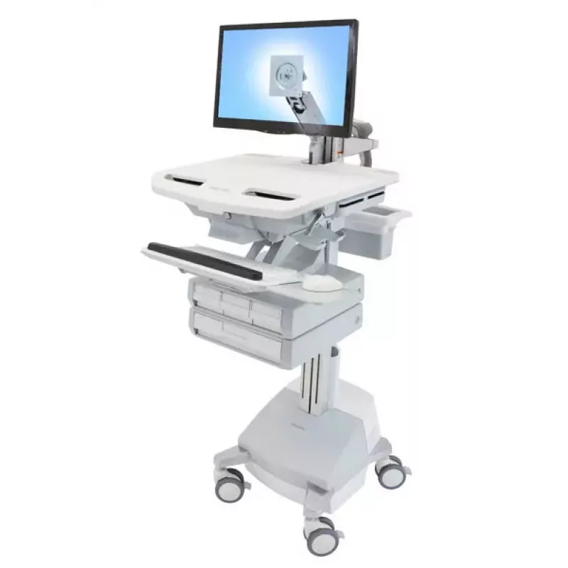 Multimediawagen Ergotron StyleView Aluminiumgrau Weiß