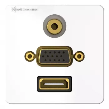 Anschlussdose HDMI VGA 3,5 mm Kindermann 7456000586