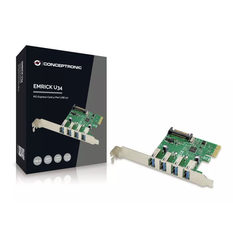 Conceptronic EMRICK02G Schnittstellenkarte/-adapter Intern USB 3.2 Gen 1 (3.1 Gen 1)