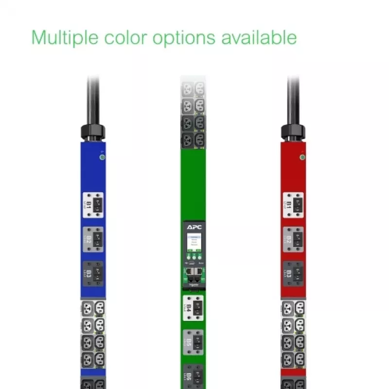 APC NetShelter Rack PDU Advanced, Metered Outlet, 3PH, 22.1kW 400V 32A or 17.3kW 415V 30A, 48 Outlets, IEC309