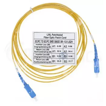 Glasfaserkabel BlueOptics SFP2222BU10MK SC G.657.A1 10 m Gelb