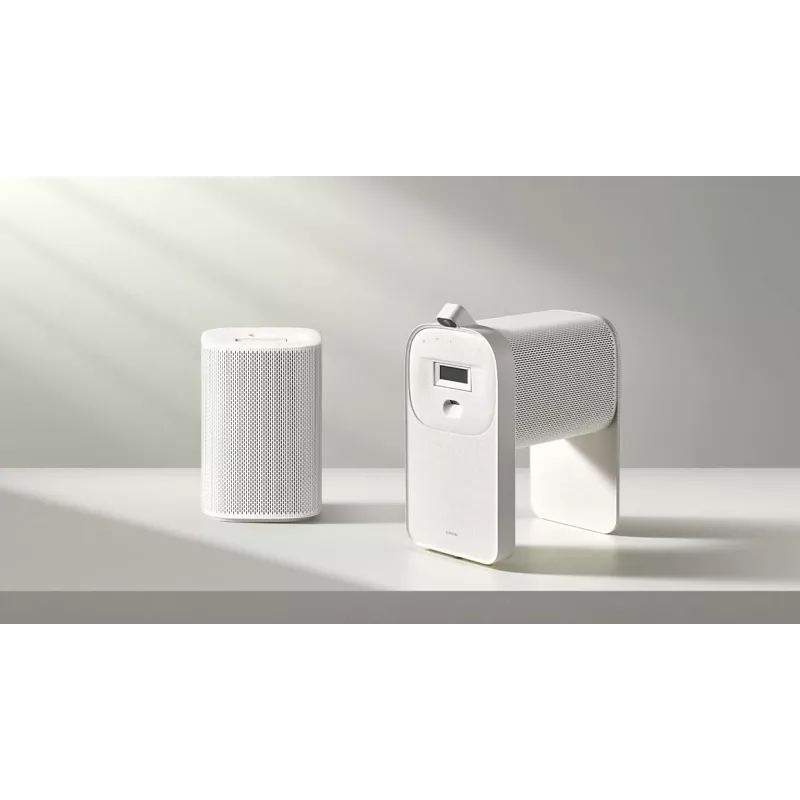 Samsung The Premiere 5 SP-LPF5DSAX Ultra-Kurzdistanz-Projektor, 1080p, Laser, Weiß