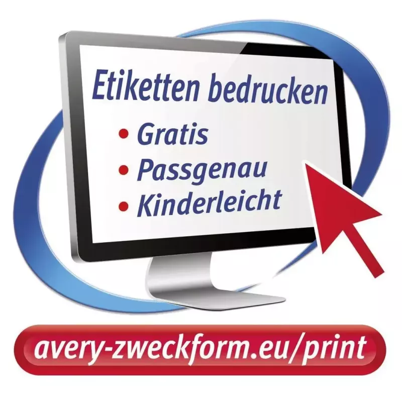 Selbstklebendes Etikett Kreis Avery L6019REV-25